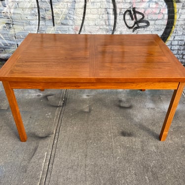Vintage mid century modern danish teak extension dining dinner table teak beautiful 