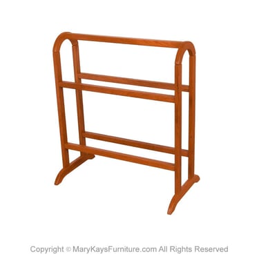 MidCentury FBJ Mobler Danish Denmark Teak Blanket Stand Rack 