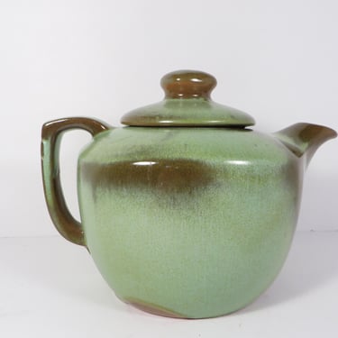 Vintage Frankoma Plainsman Prairie Green Teapot 