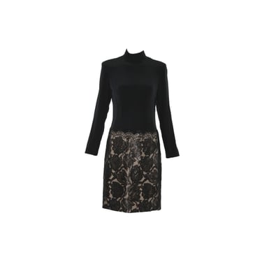 Rare BOB MACKIE Stunning 80s Black Cocktail Dress 