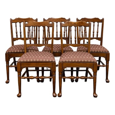 Late 20th Century Pennsylvania House Solid Cherry Dining Chairs - Set of 5 