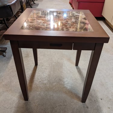 Faux Marble Table 20 x 22 x 20