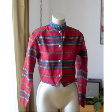 Vintage Western Shirt - 1980s, 1990s - Roper - Cropped Jacket - Southwestern 