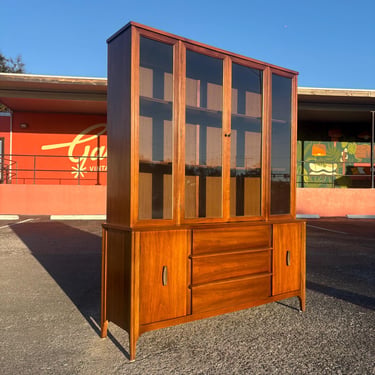 Mid Century Modern Blowing Rock China Hutch Display Cabinet - Shipping Not Free, Message for Estimate 