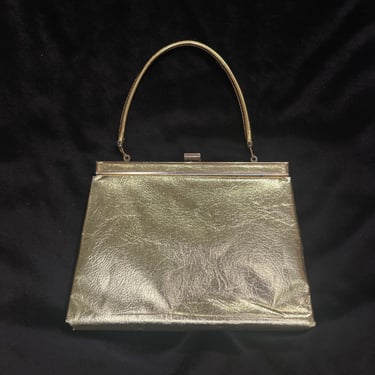 50's Vintage Gold Convertible Clutch