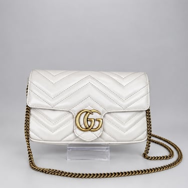 GUCCI, Marmont Bag with Card Case, Cream