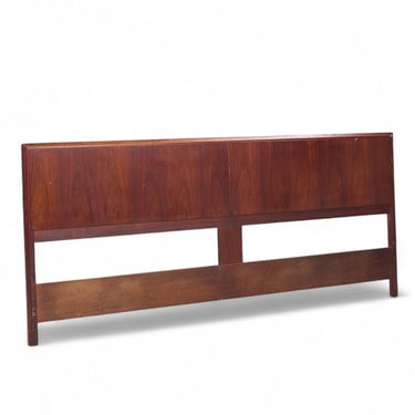 Jack Cartwright for Founders Mid Century Walnut King Headboard - mcm 