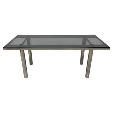 Tobia Scarpa Smoked Glass “Andre” Dining or Conference Table for Gavina, 1970s