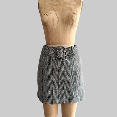 Vintage Tweed Mini Skirt