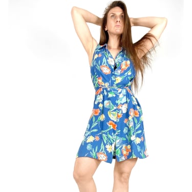 1990s dress vintage 90s Hawaiian dress 