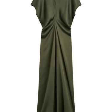 Slouch Waist Dress Green