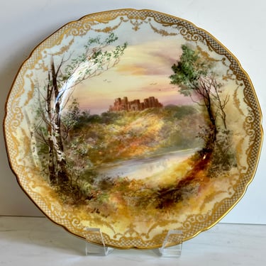 Antique Early 20th C Royal Doulton Dover Castle Scenic Plate 