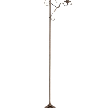 Gothic Revival Wrought Iron Floor Lamp