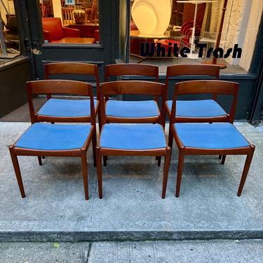 Teak 4110 Side Chairs by Kai Kristiansen for Fritz Hansen 1960