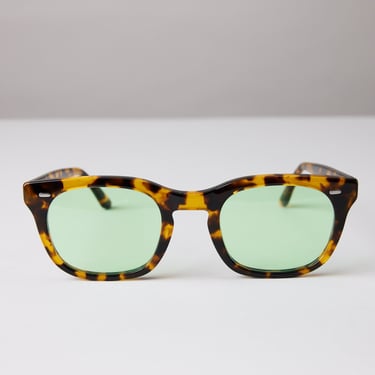 New York Eye_rish, Dingle. Light Tortoise Shell Frame with Green Lenses 
