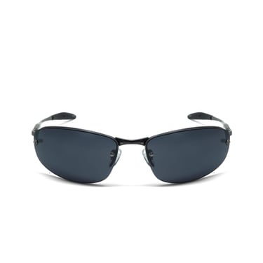 Vintage Late 90s Grey Wire Wraparound Pilot Style Deadstock Sunglasses 
