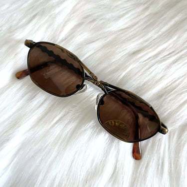 Vintage 90s Copper Decorative Bridge Sunglasses 