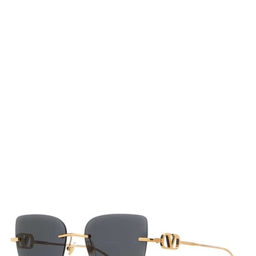 Valentino Garavani Women Gold Metal Sunglasses