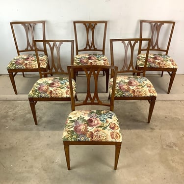Neoclassical Revival Dining Room Chairs- Set of Six 