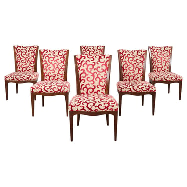 Set of Six Barbara Barry Baker Mahogany Dining Chairs