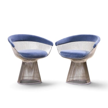 Warren Platner for Knoll Mid Century Dining Chairs - Pair - mcm 