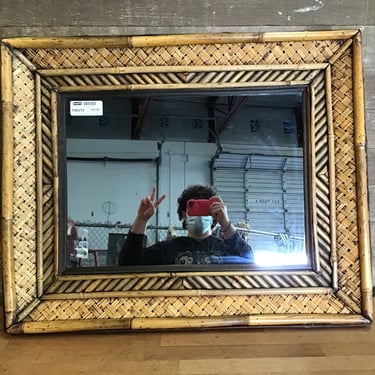 Bamboo Rattan Wall Mirror (Tacoma)
