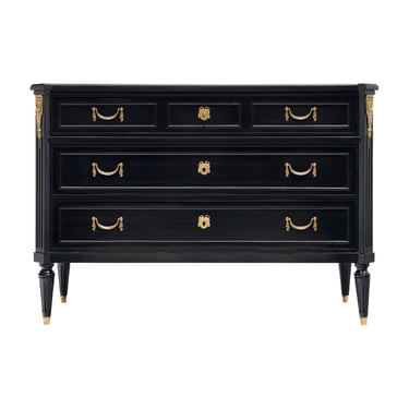 Louis XVI Style Ebonized Mahogany Commode