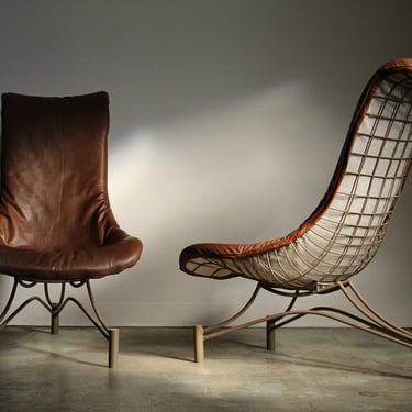 Early Pair of Capricorn Lounge Chairs by Vladimir Kagan, 1950s