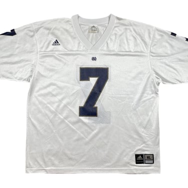 Vintage 90s/Y2K Adidas Notre Dame University Fighting Irish Football Jersey (XL) 