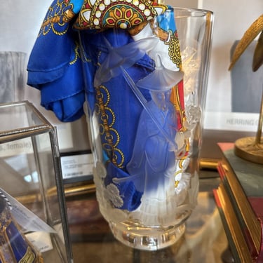 Chinoiserie Glass Vase