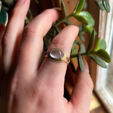 Antique Moonstone Stick Pin Conversion 