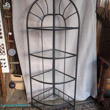 Black Corner Shelving Unit
