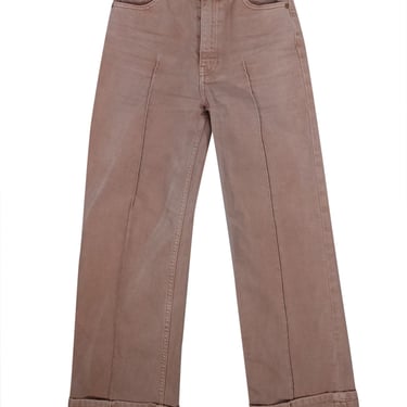 Ulla Johnson - Clay Pink Denim Cuffed Jeans Sz 00