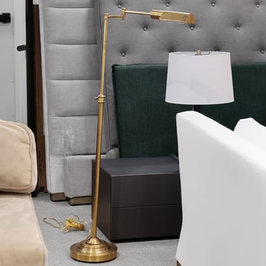 Brass Adjustable Reading Floor Lamp