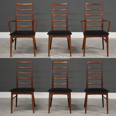 Danish Modern Rosewood Lis Dining Chairs by Koefoeds Hornslet - Set of 6 