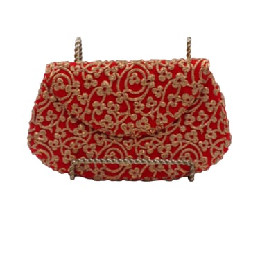 Koret Red With Gold Clutch 