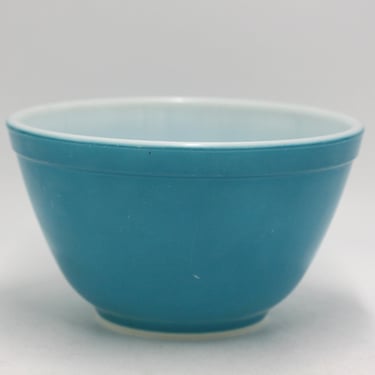 vintage Pyrex #401 1.5 Pint Blue Bowl 