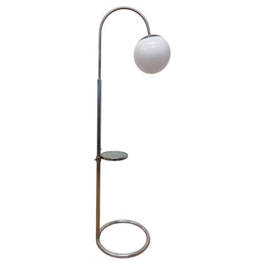 1930s Bauhaus chrome Floor Lamp by Hana Záveská, Czechoslovakia 1930s 