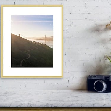 San Francisco Print, Golden Gate Bridge Wall Art, California Print, San Francisco Sunrise Photo, Marin Headlands, Travel Print, Bay Area Art 