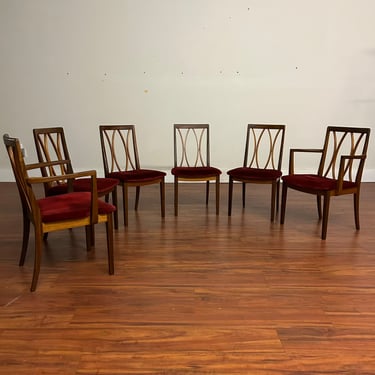 G-Plan Vintage Curved Back Dining Chairs Set of 6