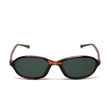 Vintage Deadstock 90s Dark Tortoise Oval Sunglasses 