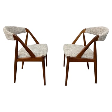 Mid-Century Danish Modern Kai Kristiansen Model 31 Teak Dining Chairs - Set of 2 