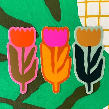 Big Flower Vinyl Sticker // 3 Colors 