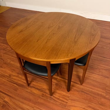 Mid-Century Space Saving Dining Table & 6 Chairs