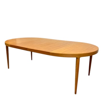 Free shipping within continental US - Vintage Danish Mid-Century Modern Round to Oval Dining Table by Skovmand & Andersen for Moreddi 