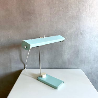 Desk lamp 2010 by Klaus Musinowski for VEB Halle, GDR, 1970s, vintage industrial lamp 