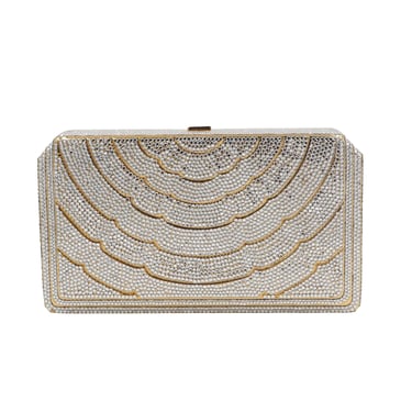 Judith Leiber Gold/Rhinestone Clutch 