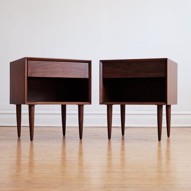 ALBANY - Handmade Mid-Century Modern Nightstand - Made in USA - FREE Shipping! 