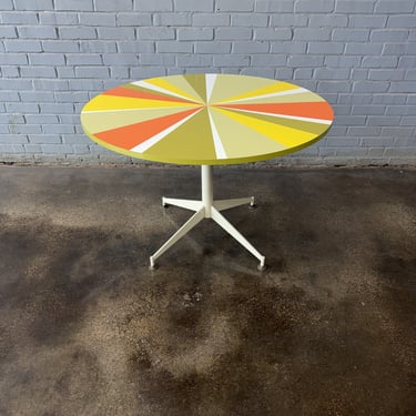 Peter Pepper Products Pinwheel Dining Table, Round, Mid-Century Modern, 1960s