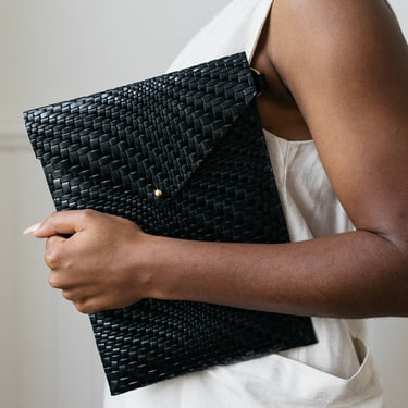 Leather IPAD Case - Black